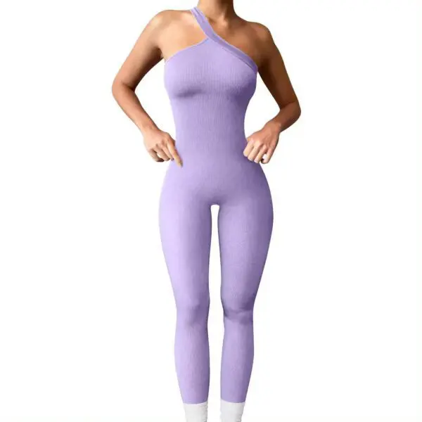 Asymmetrical One Piece Ribbed Bodysuit (5 Pack) - Image 5