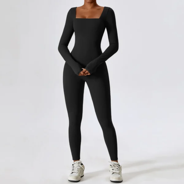 Square Neck Long Sleeve Bodysuit (4 Pack) - Image 7