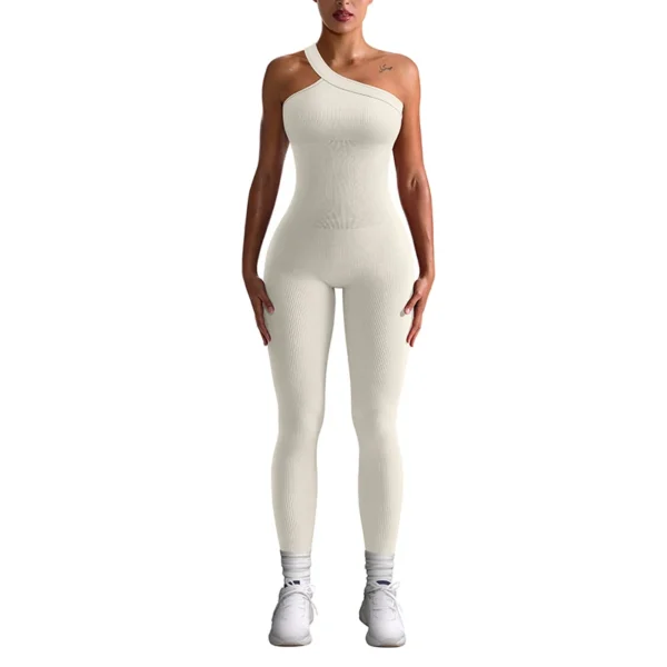 Asymmetrical One Piece Ribbed Bodysuit (5 Pack) - Image 3